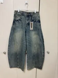 ワイドデニムパンツ デニム