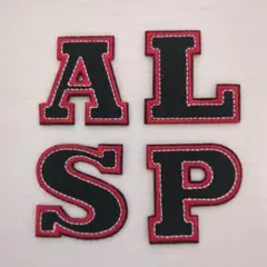 デコパーツ アップリケ ワッペン アルファベット•数字 匿名配送