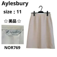 Aylesbury アリスバーリー 膝丈タイトスカート ベージュ L 夏 着回しのサムネイル