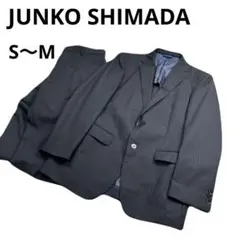 JUNKO SHIMADA テーラードジャケット ストライプ ブラック ビジネスのサムネイル