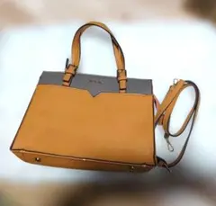 【Jewelna Rose（8月まで）】2WAY ショルダーバッグ キャメルのサムネイル
