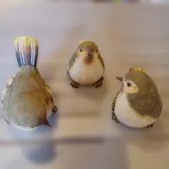 リアルな鳥の樹脂製置物 約8cm