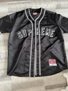 Supreme ベースボールシャツ 23AW Mitchell & Ness Supreme×MITCHELL ＆ NESS 23SS「Satin Baseball Jersey」ベース