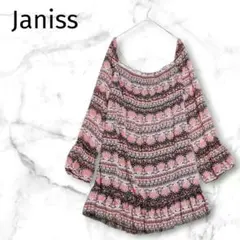 【ジャニス】Janiss チュニック 花柄 総柄 シャーリングのサムネイル