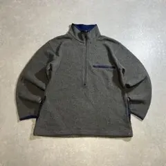 90s L.L.Bean フリース ハーフジップ グレー系 エルエルビーン