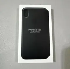 Apple iPhone XS Max レザーフォリオ ブラック