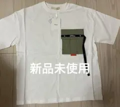 #Re:room ポケット付き Tシャツ ホワイト カーキ　新品