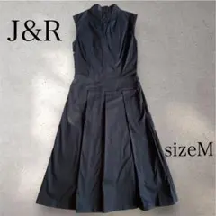 J&R ノースリーブロングシャツワンピース ブラック ジャンパースカート