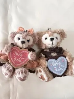 ダッフィ　シェリーメイ　ぬいぐるみストラップセット