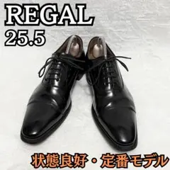 【24h以内発送】REGAL ストレートチップ 革靴 内羽根25.5cm