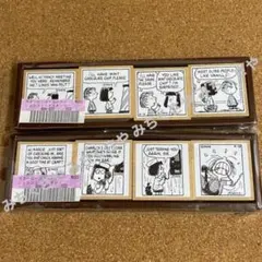 スヌーピーsnoopyスタンプ(フェリシモ／コミックNo.２＆No.２２)２個
