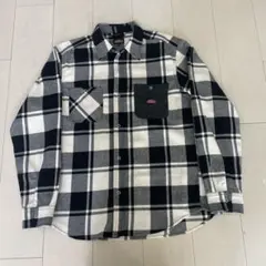 M*W様 ディッキーズ　シャツ　チェック　ホワイト　ブラック　M