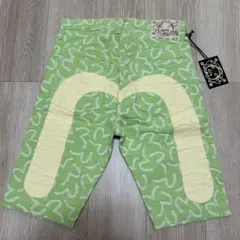 【新品未使用タグ付き】旧エヴィス エヴィスジーンズ　5500白大黒ハーフパンツのサムネイル