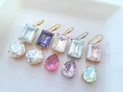 5/5まで出品/新品/クリスタルピアス⟡.* ⑤点セット