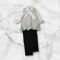 フォーマル　セレモニー　オケージョン　大きいサイズ　L ママスーツ　ママコーデ