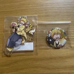 鬼滅の刃 アニメ参周年記念祭 寅年 アクリルスタンド 缶バッジ 嘴平