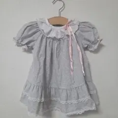 ボニージーン ヴィンテージ 小花柄 フリルワンピース ベビー服 アメリカ古着のサムネイル