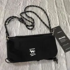 メゾンキツネxトポロジーTopologie ボトルサコッシュ バッグ ブラック