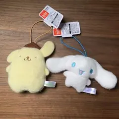 サンリオ　ポムポムプリン　シナモロール　マスコット