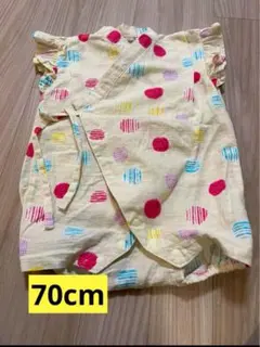 【美品】女の子 甚平 70cm