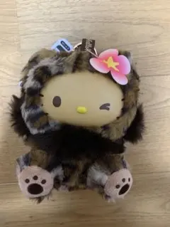 ハローキティ ファインフェイスキャット アニマル ヒョウ柄 ハワイ ぬいぐるみ