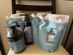 【cocone】クレイクリームシャンプーリペアタイプ新旧ボトル+詰替3袋セット