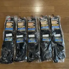 DUARIG サッカーソックス 5足セット ブラック 25-27cm