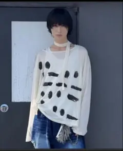 Interfactory × カイチ オーバーサイズワッフルロンT - メルカリ