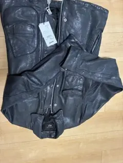 glamb GB0318/JKT05 レザーライダースジャケット ネイビーのサムネイル
