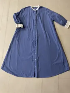 BEAMS HEART ストライプシャツワンピース