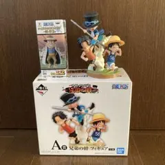 ワンピース　フィギュア　一番くじ　兄弟の絆　開封品、ワーコレ　茶トン　未開封品