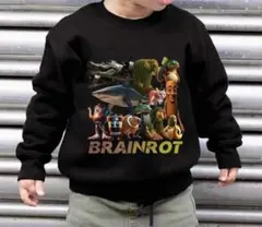 イタリアンブレインロット Tシャツ 長袖 黒 スウェット　110トレーナー