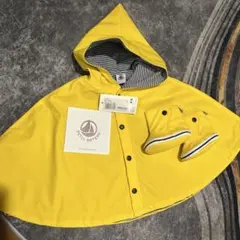 プチバトー　ポンチョ　レインコート　男女兼用　ブーツ　セット