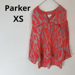 早い者勝ち✨️Parker 【XS】長袖シャツ 赤・グレー 胸ポケット付き
