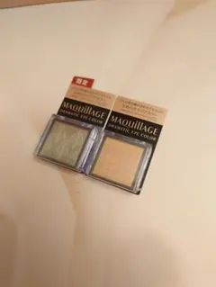 マキアージュアイカラ OR210 ピーチシロップ GR353ミステリアスリーフ