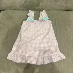 ギンガムチェック ワンピース水着 120