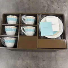 Noritake ティーセット レースウッドゴールド 花柄 ブルー 金彩 - メルカリ