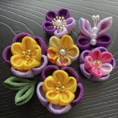 【No.1586】つまみ細工・お花パーツ