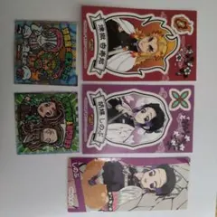 鬼滅の刃 ステッカー 5枚セット 　胡蝶しのぶ2枚、煉獄杏寿郎他