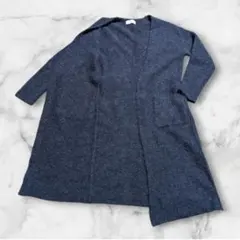 美品 SIMPLICITE アルパカ ニット ロングカーディガンクリスマス雪冬