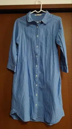 chocol raffine robe シャツワンピース Mサイズ デニムブルー