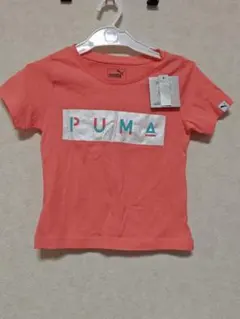 新品未使用タグ付き　PUMA コーラルピンク Tシャツ 120