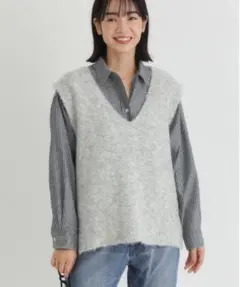 【HONEYSUCKLE ROSE】ブークレニットベスト