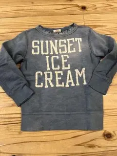 DENIM DUNGAREE SUNSET ICE CREAM トレーナー S