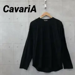 CavariA キャバリア 長袖 ダメージカットソー Y2K 平成 お兄 黒のサムネイル