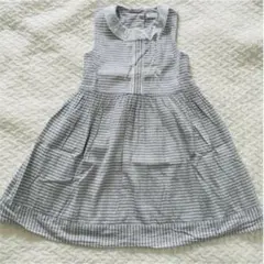 next レース ボーダー ワンピース　116cm・５〜６歳