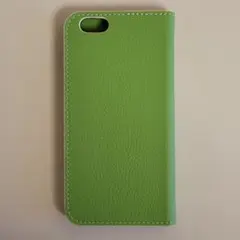 iPhone6用 グリーン 手帳型ケース