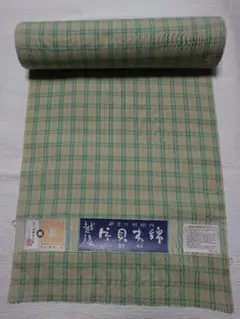 286N 紺仁染織工房 片貝木綿 反物 証紙付き 頭巣 - メルカリ
