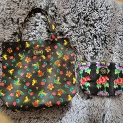 FEILER 花柄トートバッグとポーチセット