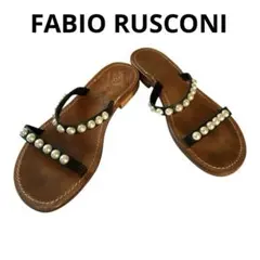 FABIO RUSCONI パイソン サンダル ミュール ファビオルスコーニ36